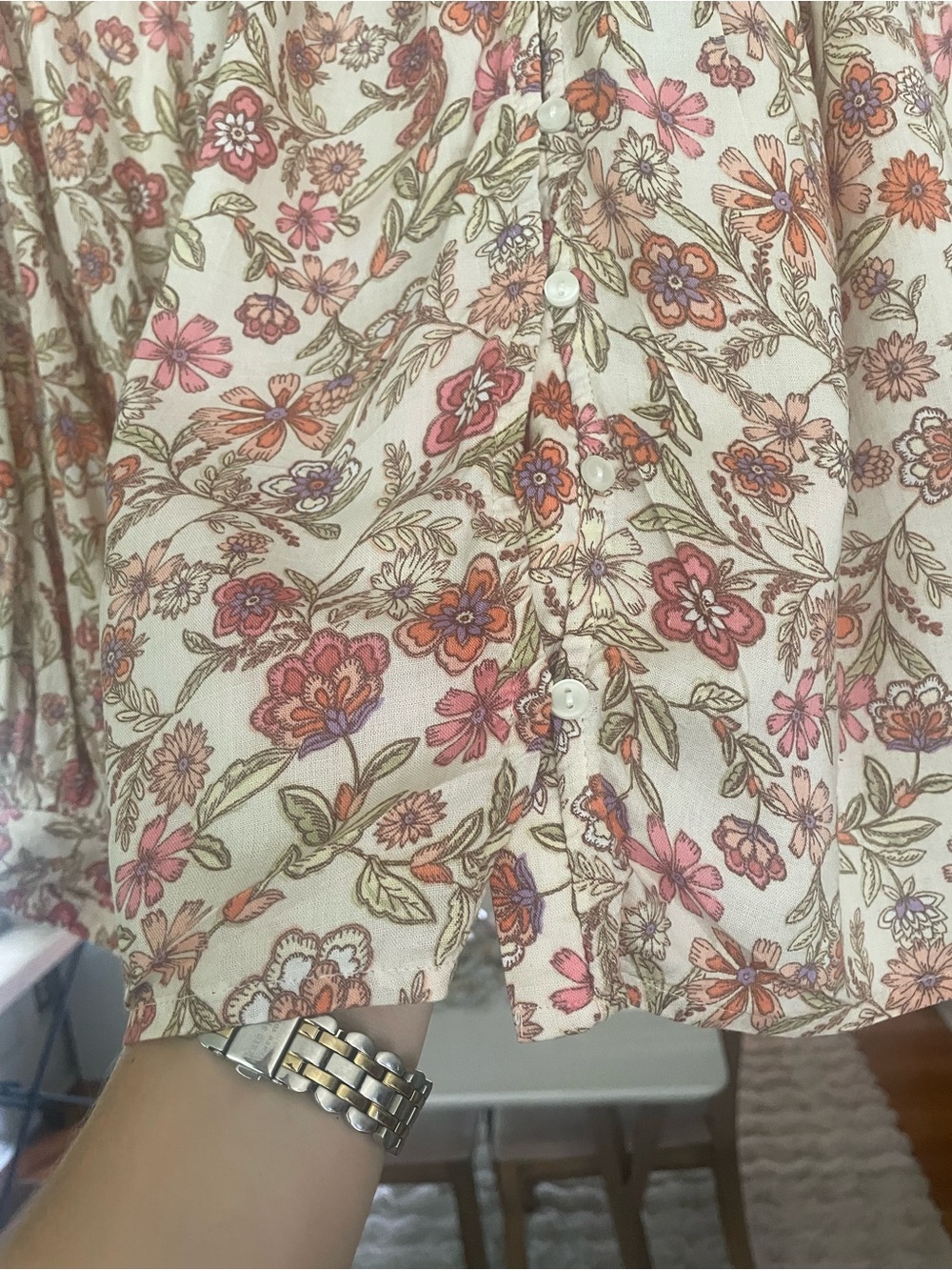 Old Navy Boho Long-Sleeve Peasant Top - Picture 5 of 7